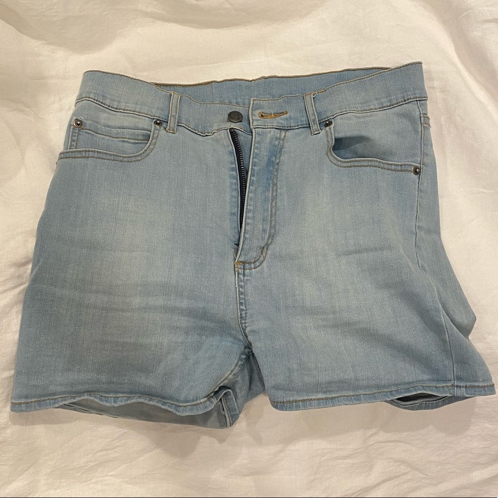 Cheap Monday Urban Outfitters High-Waisted Shorts, Stretch Denim, Size EU 32